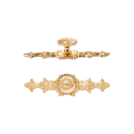 European Gold Cabinet Handle High End Luxury Copper Pull for Wardrobe Drawer Door