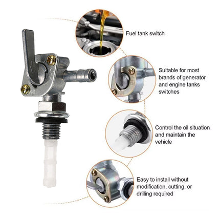 Fuel Tank Shut Off Tank Replacement Tap Petcocks Valve ON/OFF Switch Generator