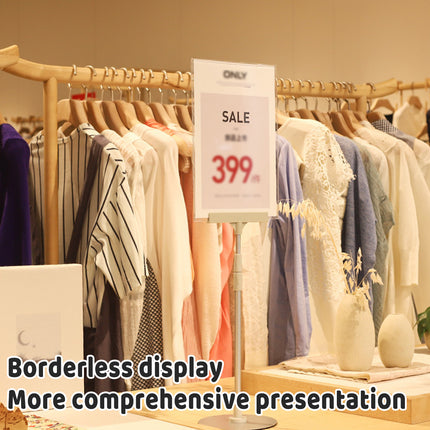 Adjustable Height 65-85cm A5 Poster Display Stand Holder for Tabletop Counter
