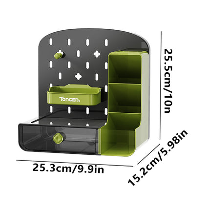Desktop Storage Box with Drawer Divider For Stationery Cosmetics Accessories
