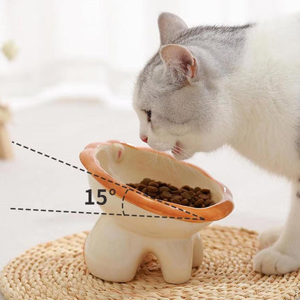 Cartoon Lion Pet Bowl Food and Water Dish for Cats and Dogs Feeding Accessories