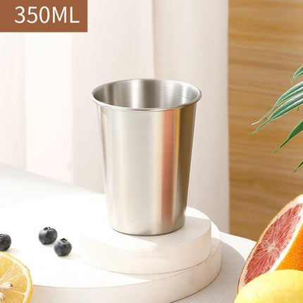 Stainless Steel Cups 8PCS Beer Water Coffee Milk Tea Mugs Reusable Drinkware