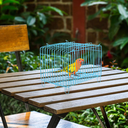 Small Bird Transport Collapsible Cage Travel Pet Carrier Portable Folding Cage