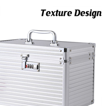 Aluminium Alloy Cosmetic Case Portable Handheld Storage Box Multifunctional
