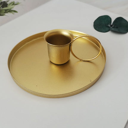 4PCS Metal Candlesticks Decorative Ornaments for Home Living Room Dining Table