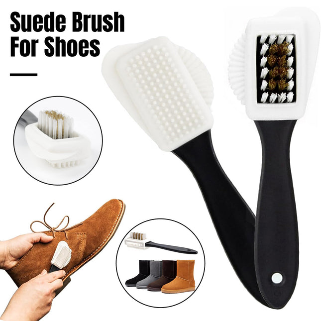 Double Sided Shoe Cleaning Brush for All Purpose Shoe Care and Maintenance