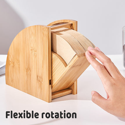 Sector Shape Wood Coffee Filter Paper Storage Rack Transparent Dust Cover