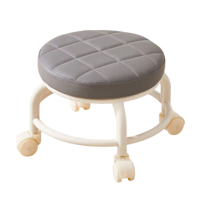 360° Rotating Roller Stool Small Swivel Chair Low Round Seat Movable Stool Use