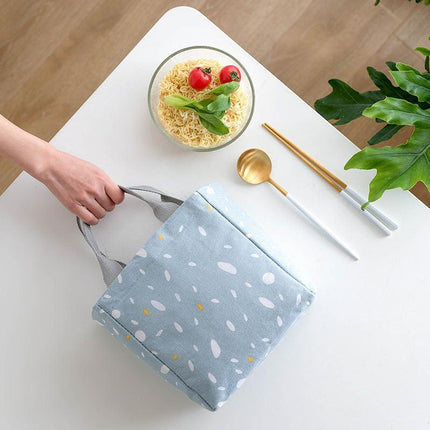 Portable Insulated Thermal Cooler Lunch Box Carry Tote Picnic Case Storage Bag 20x19x13cm