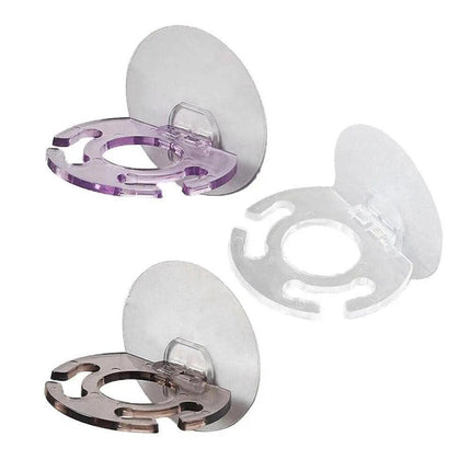Toothbrush Holder Wall Mount Sucker Bathroom Suction Cup Toothpaste Storage Rack