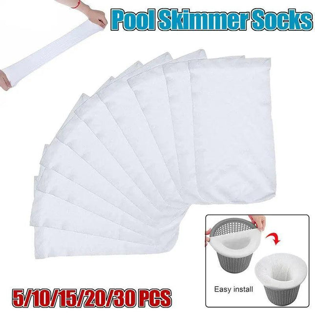5-30PCS Swimming Pool Skimmer Socks Baskets Skimmers Net Filter Storage Bag AU - Aimall