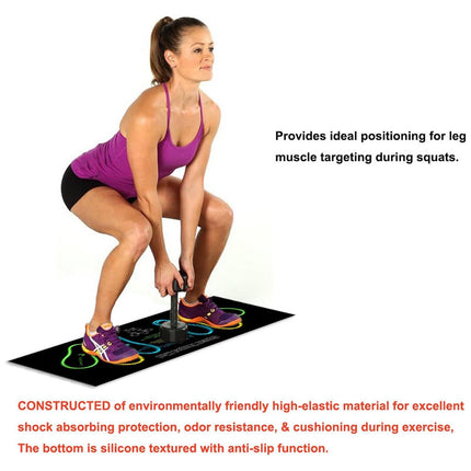 Squat Mat Fitness Mat Non Slip Mat Thick Floor Mat Home Gym Exercise Workout