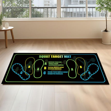 Squat Mat Fitness Mat Non Slip Mat Thick Floor Mat Home Gym Exercise Workout