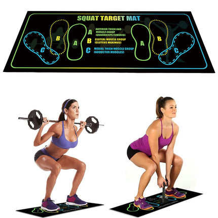 Squat Mat Fitness Mat Non Slip Mat Thick Floor Mat Home Gym Exercise Workout
