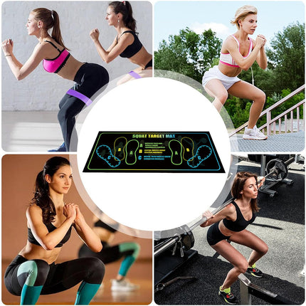 Squat Mat Fitness Mat Non Slip Mat Thick Floor Mat Home Gym Exercise Workout
