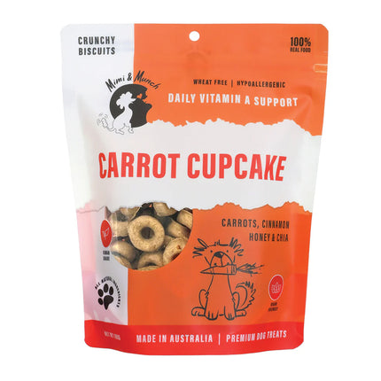 Mimi and Munch Carrot Cupcake Dog Treats 180g
