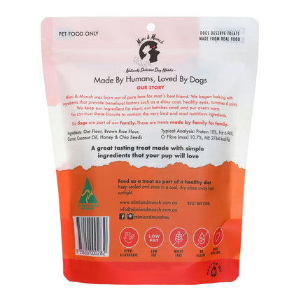 Mimi and Munch Carrot Cupcake Dog Treats 180g
