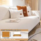 Winter Warmth Sofa Cover Flannel Material Machine Washable for Home Couch Use