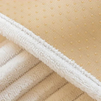 Winter Warmth Sofa Cover Flannel Material Machine Washable for Home Couch Use