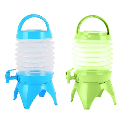 5.5L Outdoor Water Container Camping Folding Water Beer Juice Travel Bucket Use