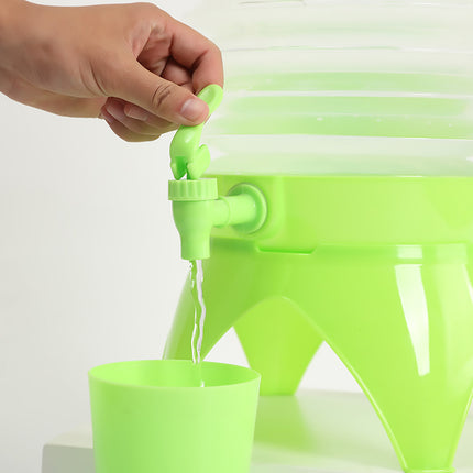 5.5L Outdoor Water Container Camping Folding Water Beer Juice Travel Bucket Use