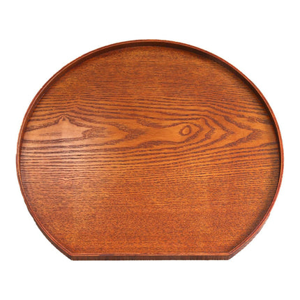 Semi Circular Solid Wood Serving Trays 2 Pack 36cm