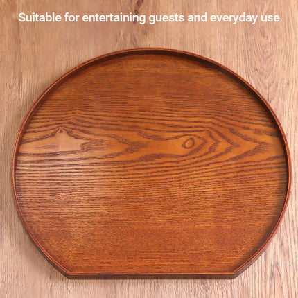 Semi Circular Solid Wood Serving Trays 2 Pack 36cm