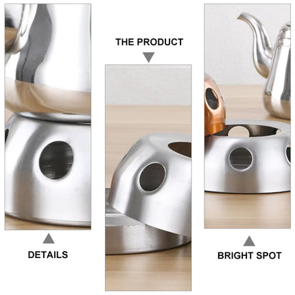 2PCS Portable Practical Stainless Steel Alcohol Stove Outdoor Stove for Camping