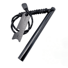 Ferrocerium Flint Rod 15Cm X 1.3Cm Survival Fire Starter With Striker Para-Cord