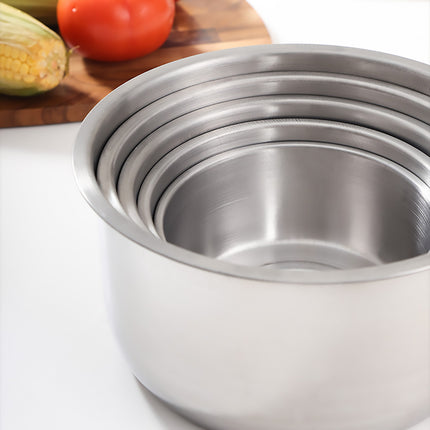 Stainless Steel Cooking Pot Set 5 Sizes with Lids