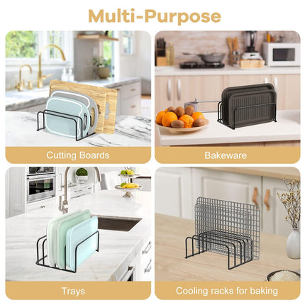 Kitchen Counter Chopping Board Rack Multifunction Dish Drying Storage Holder