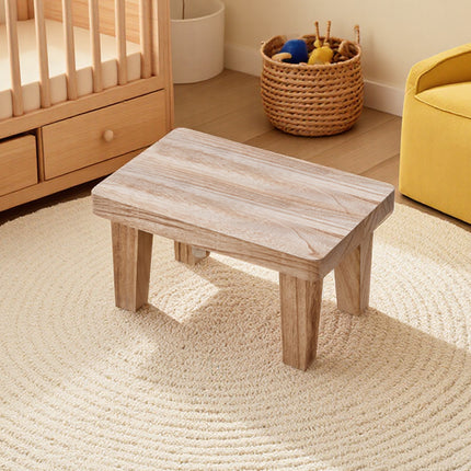 Solid Wood Small Bench Living Room Low Stool Shoe Bench Sturdy Durable Practical