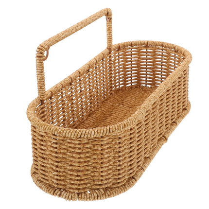 Bathroom Kitchen Multi-Tier Storage Rack Plastic Rattan Height Sturdy Waterproof