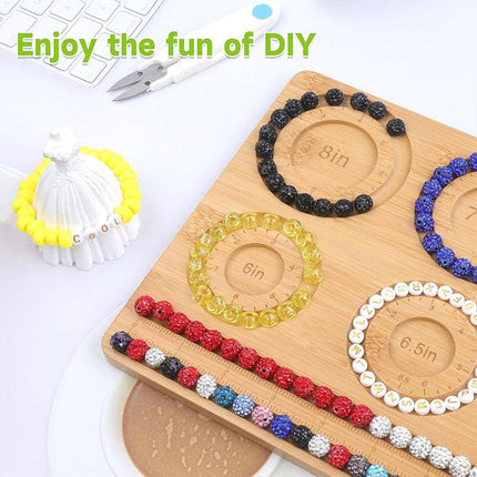 Wooden Beading Plate DIY Bead Design Plate String Crafting Bead Finishing Tool