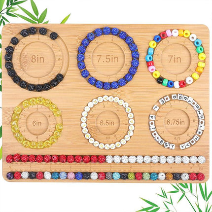 Wooden Beading Plate DIY Bead Design Plate String Crafting Bead Finishing Tool