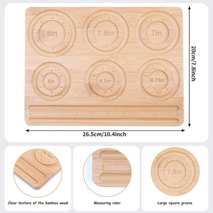 Wooden Beading Plate DIY Bead Design Plate String Crafting Bead Finishing Tool
