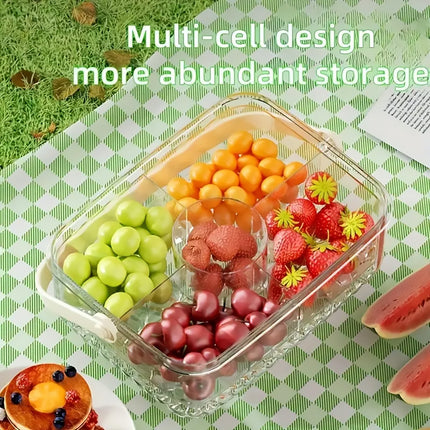 Portable Food Storage Box Large Capacity Lunch Container for Camping Picnic Use