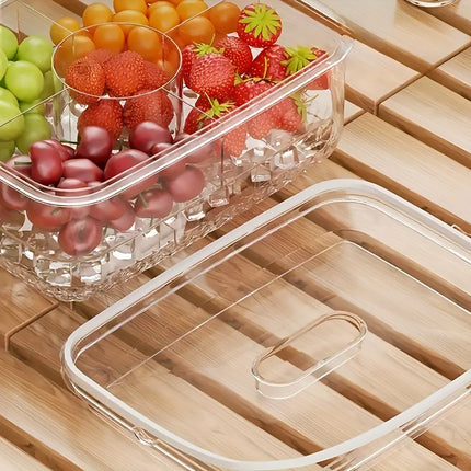 Portable Food Storage Box Large Capacity Lunch Container for Camping Picnic Use