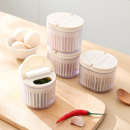 Storage Box 2PCS with Lids Sealed Organizer Kitchen Refrigerator Household Use
