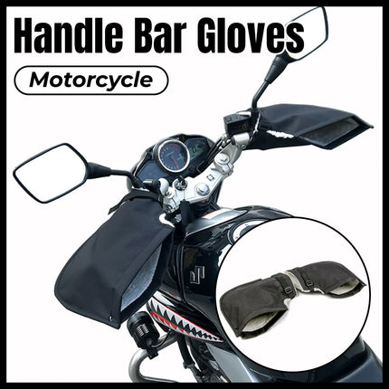 Motorcycle Handlebar Gloves Winter Windproof Riding Hand Covers Outdoor Warmer