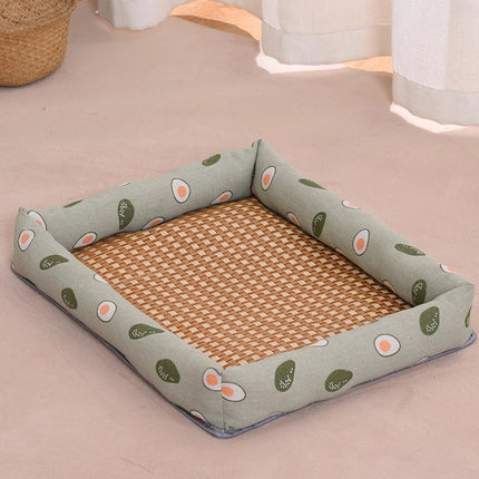 Pet Summer Cat Dog Kennel Mat Soft Pet Bed Cushion for Dogs and Cats Indoor Use