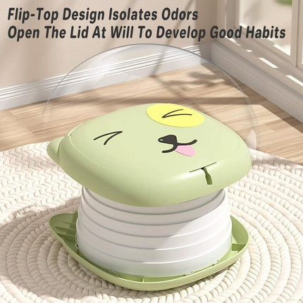 Childrens Portable Folding Toilet Travel Potty Seat for Outdoor and Indoor Use