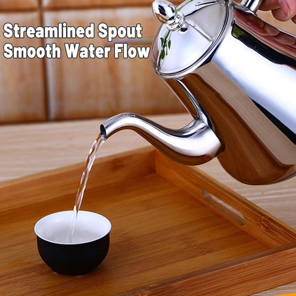 Thickened Stainless Steel Teapot Kettle With Strainer For Restaurant Hotel Use