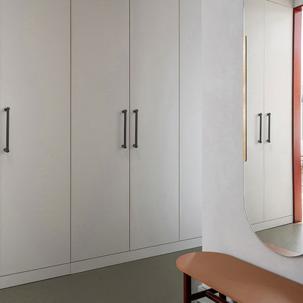 Modern Simple Cabinet Door Handle 96mm 128mm Long Pull for Kitchen Furniture