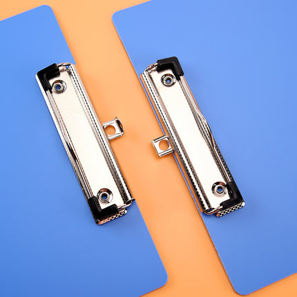 A4 PP Clipboard Set of 10 Hanging Menu Clip Writing Pad Board Blue Folder