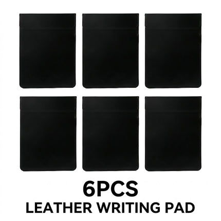 Faux Leather Bill Receipt Holder Clip Set of 6 Magnetic Waterproof Menu Pad