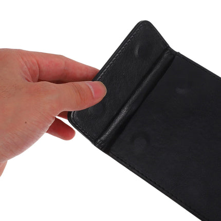 Faux Leather Bill Receipt Holder Clip Set of 6 Magnetic Waterproof Menu Pad