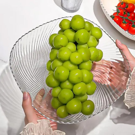 Clear PET Fruit Snack Bowls 12 Pack 2 Pattern Set
