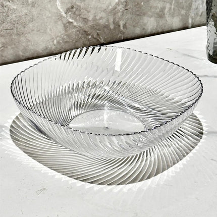 Clear PET Fruit Snack Bowls 12 Pack 2 Pattern Set