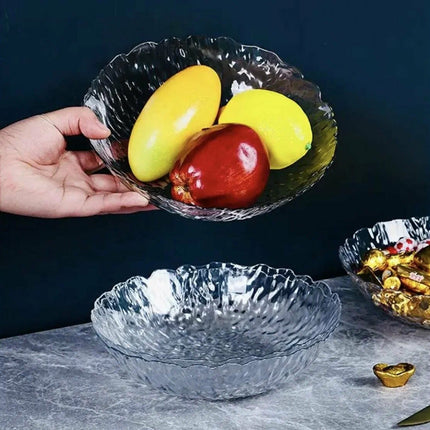 Clear PET Fruit Snack Bowls 12 Pack 2 Pattern Set